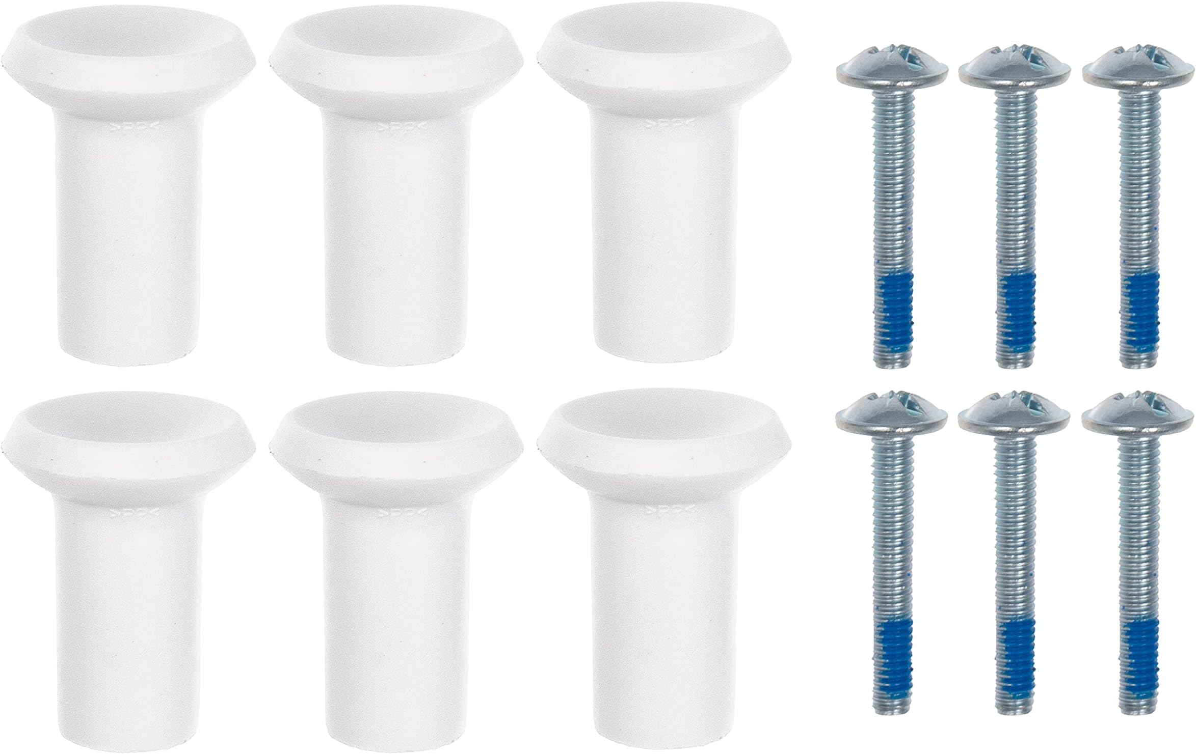 GUBBARP White Knobs, Fits PAX, 21 Millimetres, 803.364.33 - Set of 6 with Screws