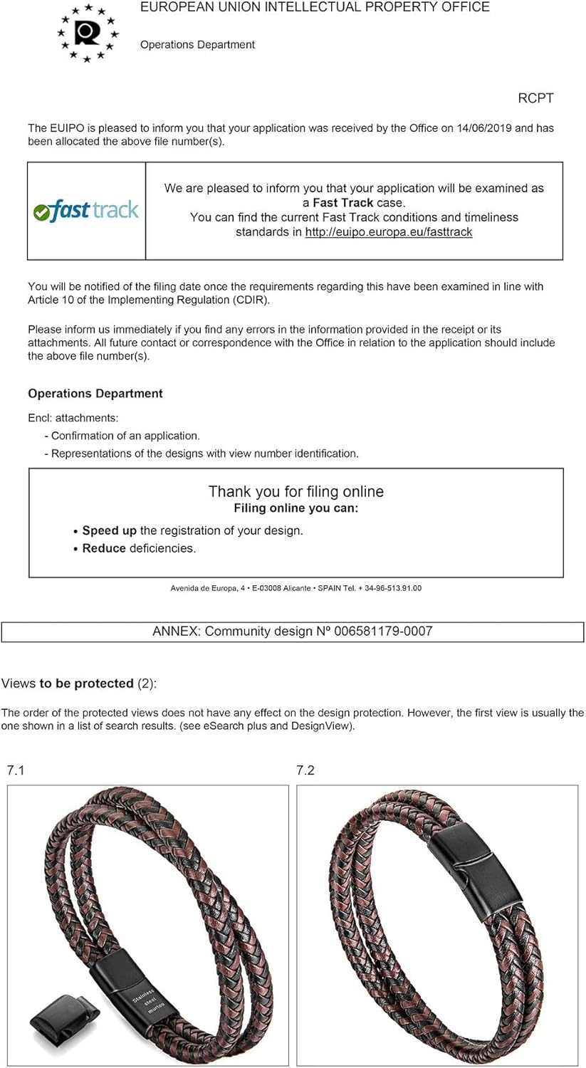 murtoo Mens Bracelet Leather Braided, Brown and Black Leather Bracelet for Men - Image 5