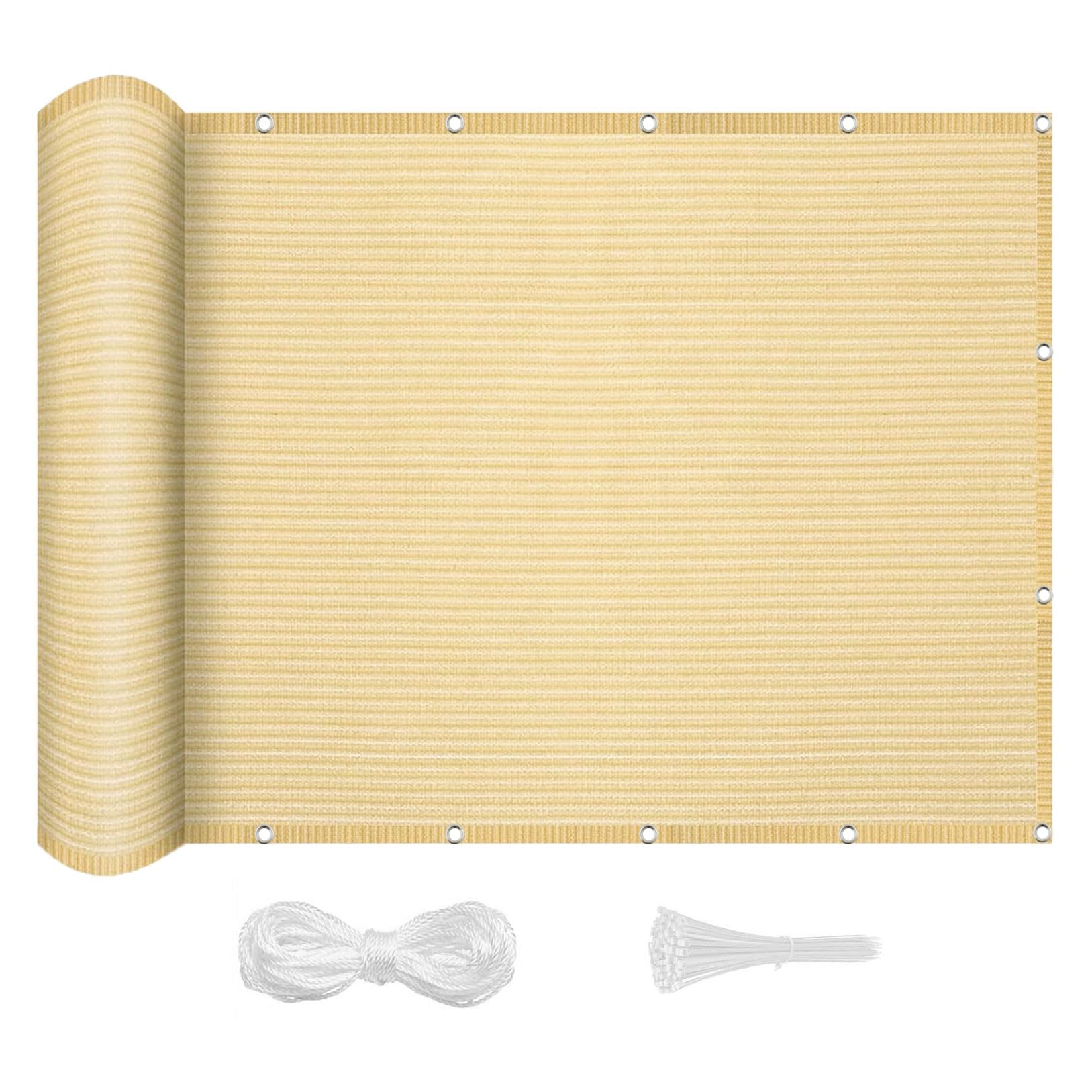 Voile d'ombrage extérieur sans perçage pour balcon et terrasse
