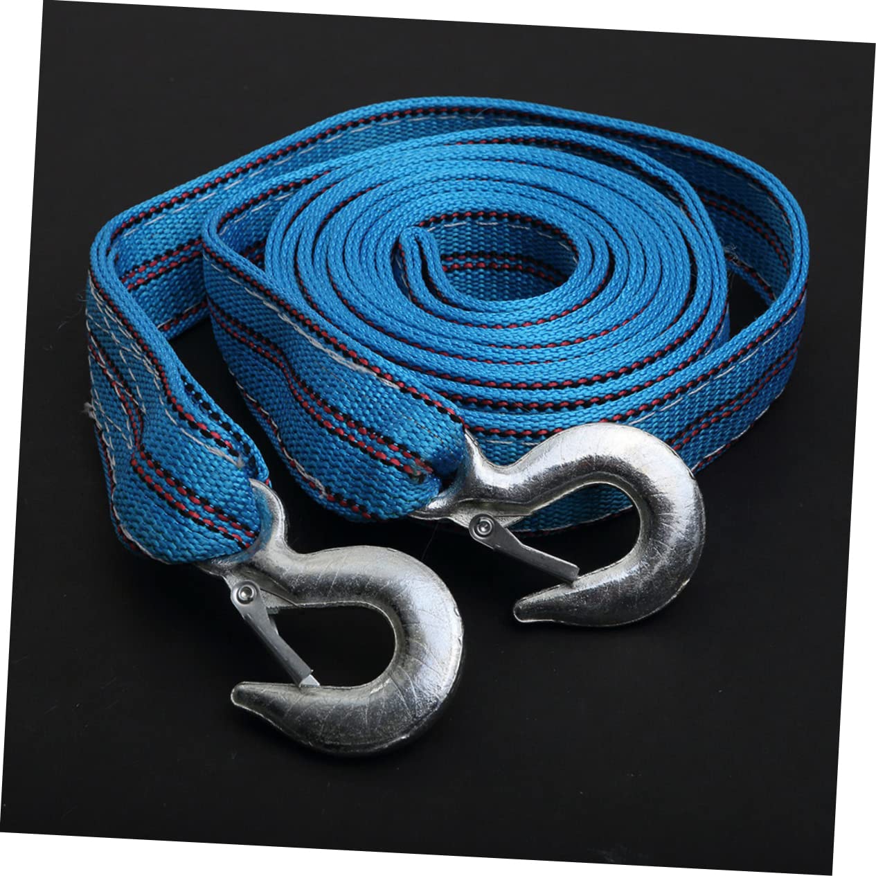 Mobestech 1pezzi Corda Di Traino Stabile e Resistente Gancio Per Emergenze e Campeggio Cinghia Di Trazione Pratica Per Auto e Veicoli Fuoristrada Capacità Tonnellate