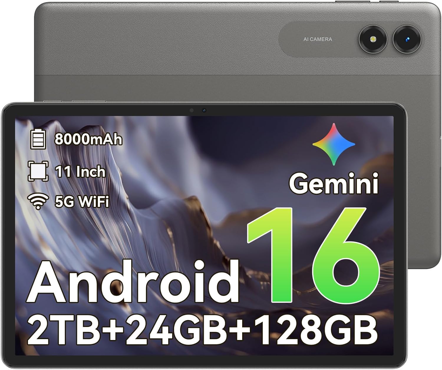 Android 16 Tablet 11 Inch with 24GB RAM & 128GB Storage