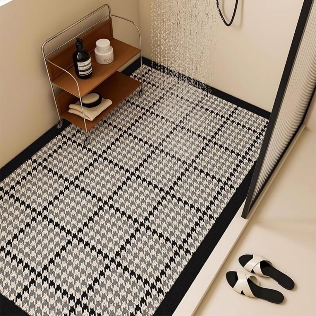 SSDDLZEQ High-end Rome Rubber Loofah Pad(Anthracite,60x90cm)