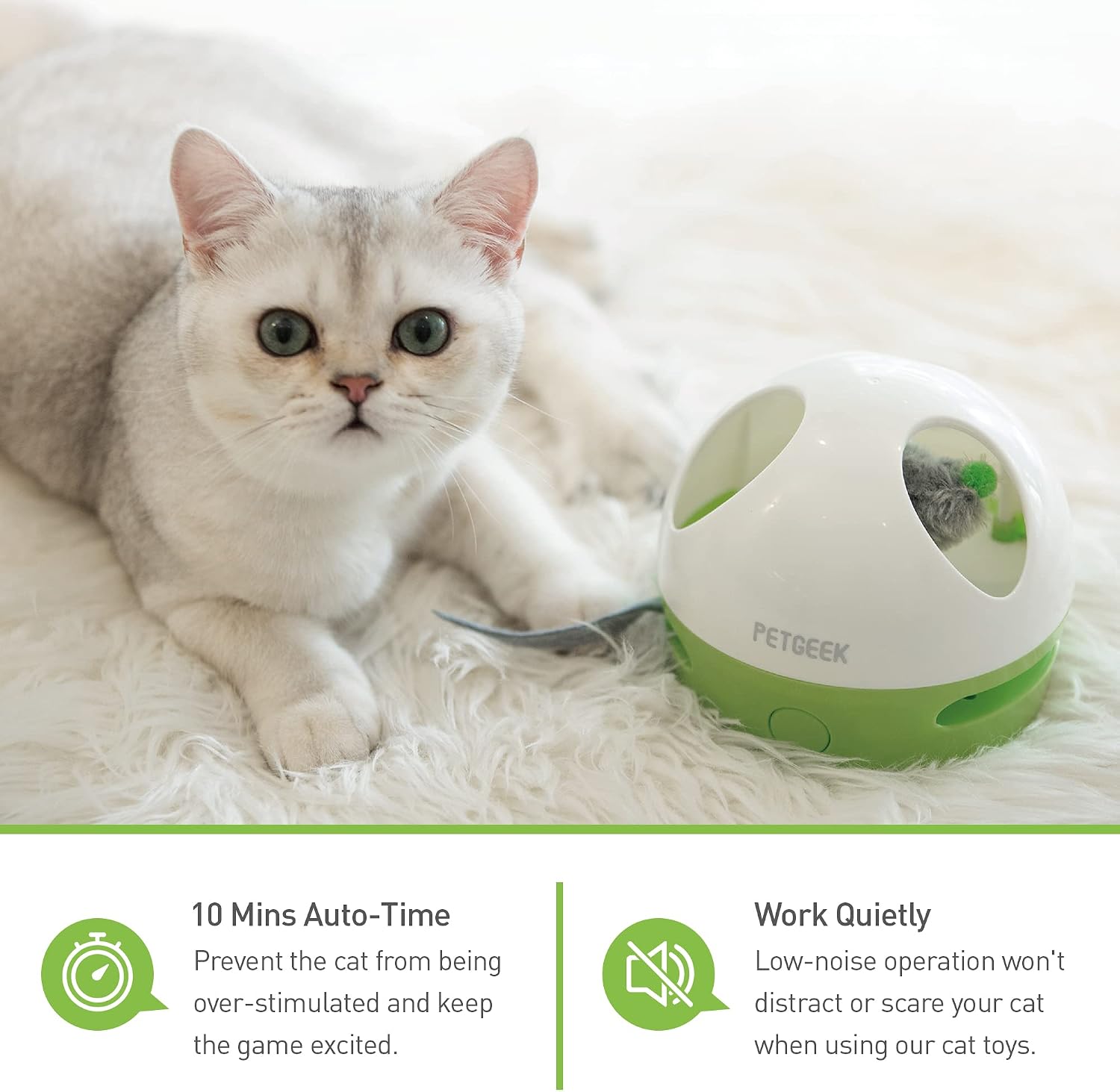 Buy Petgeek Interactive Cat Toy Cat Toys With Squeaky Mouse Automatic Motion Cat Toy Included Catnip Filled Mouse Teaser Cat Toys For Indoor Cats Exercise Game Online In Denmark B07xtfc7bk