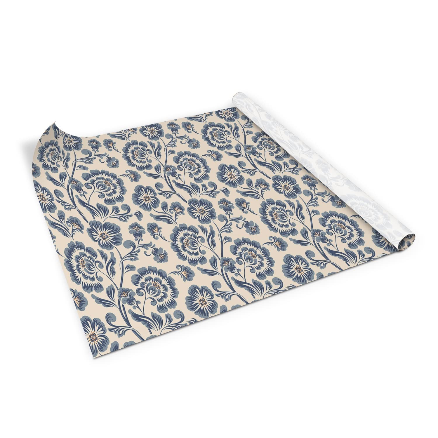 Pegatinas para muebles autoadhesivas vinilo floral 100x50cm para forrar cajones y estantes