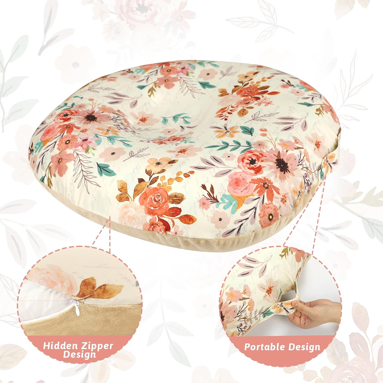 TANOFAR Newborn Lounger Cover 1 Pack, Baby Lounger Pillow Covers for Girls Boys, Removable Cover for Infant Lounger Pillow Cover, Comfortable, Autumn Theme