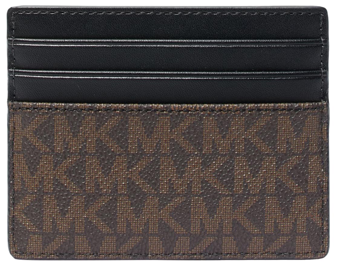 Michael Kors Greyson Tall Card Case, Brown Signature