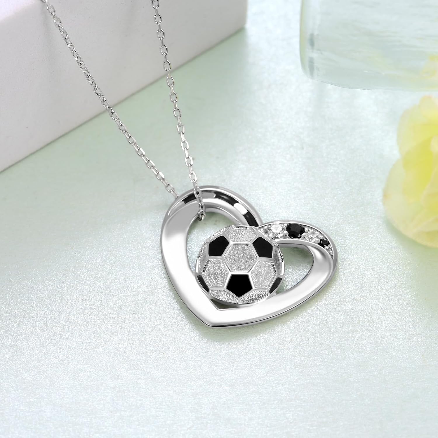 Volleyball/Tennis Racket/Baseball/Golf/Soccer/Football/Softball/Basketball/Hockey/Pickleball/Bowling/Lacrosse Necklace 925 Sterling Sliver Sport Necklace for Women Sport Jewelry Gifts - Image 3