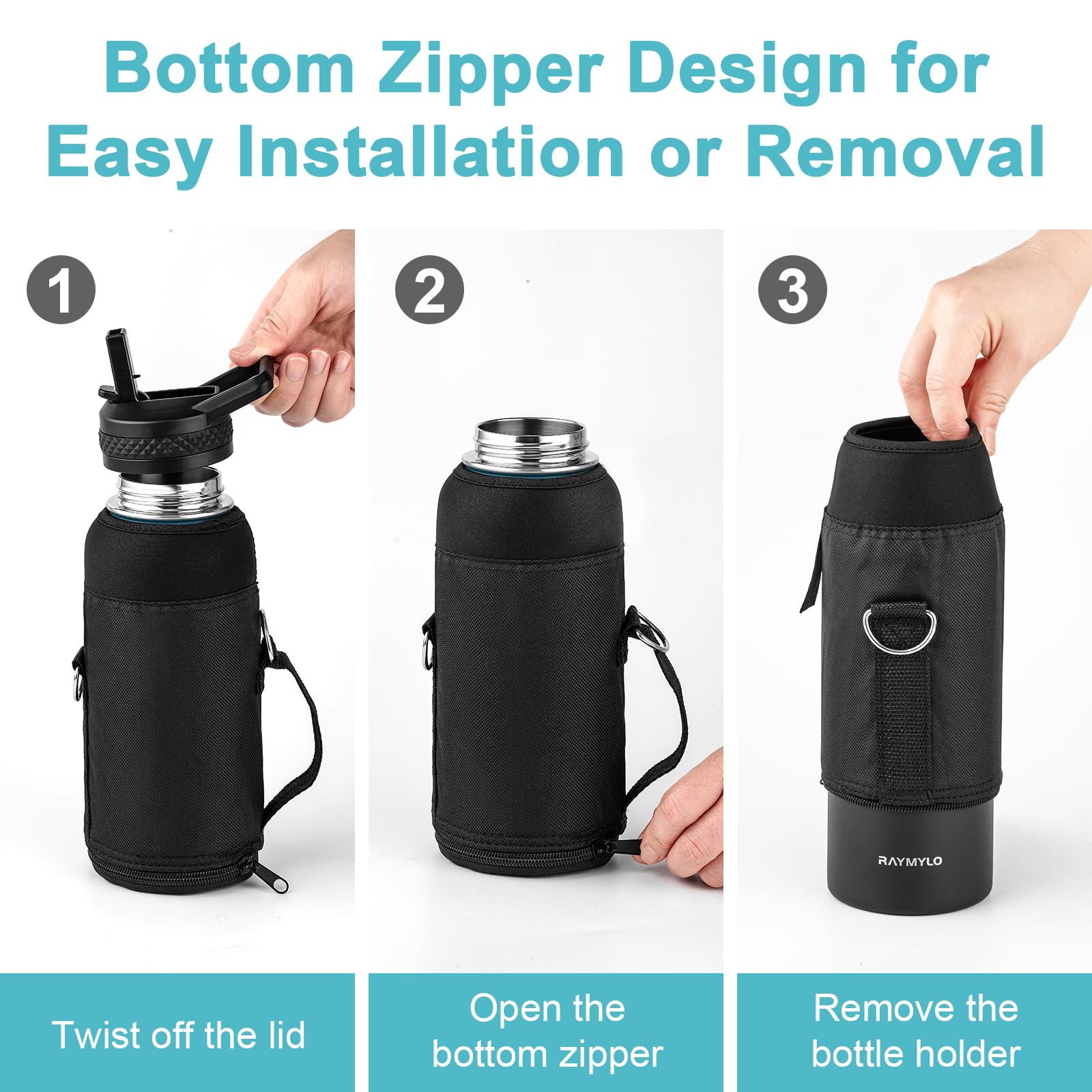 Amazon.com : RAYMYLO Water Bottle Holder Carrier Bag Crossbody