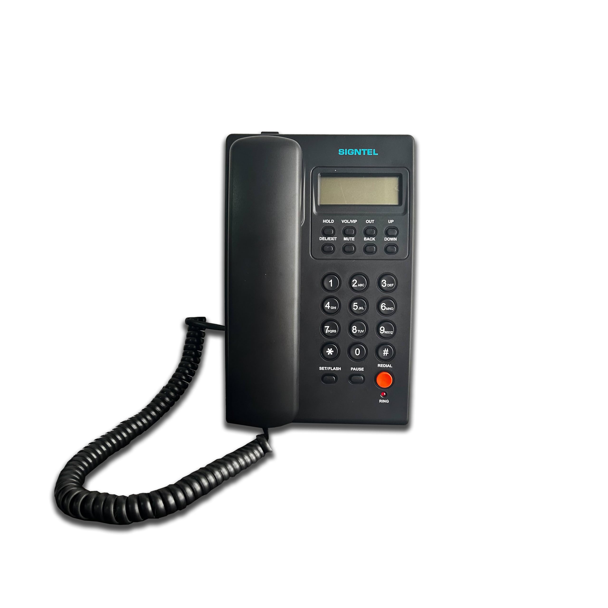 Signtel SL-730 Landline Phone with 16-Digit LCD, 40 Incoming/10 Outgoing Memory, DND, Mute, Pause, Adjustable Contrast(Made in India) (SL-730)-image-13