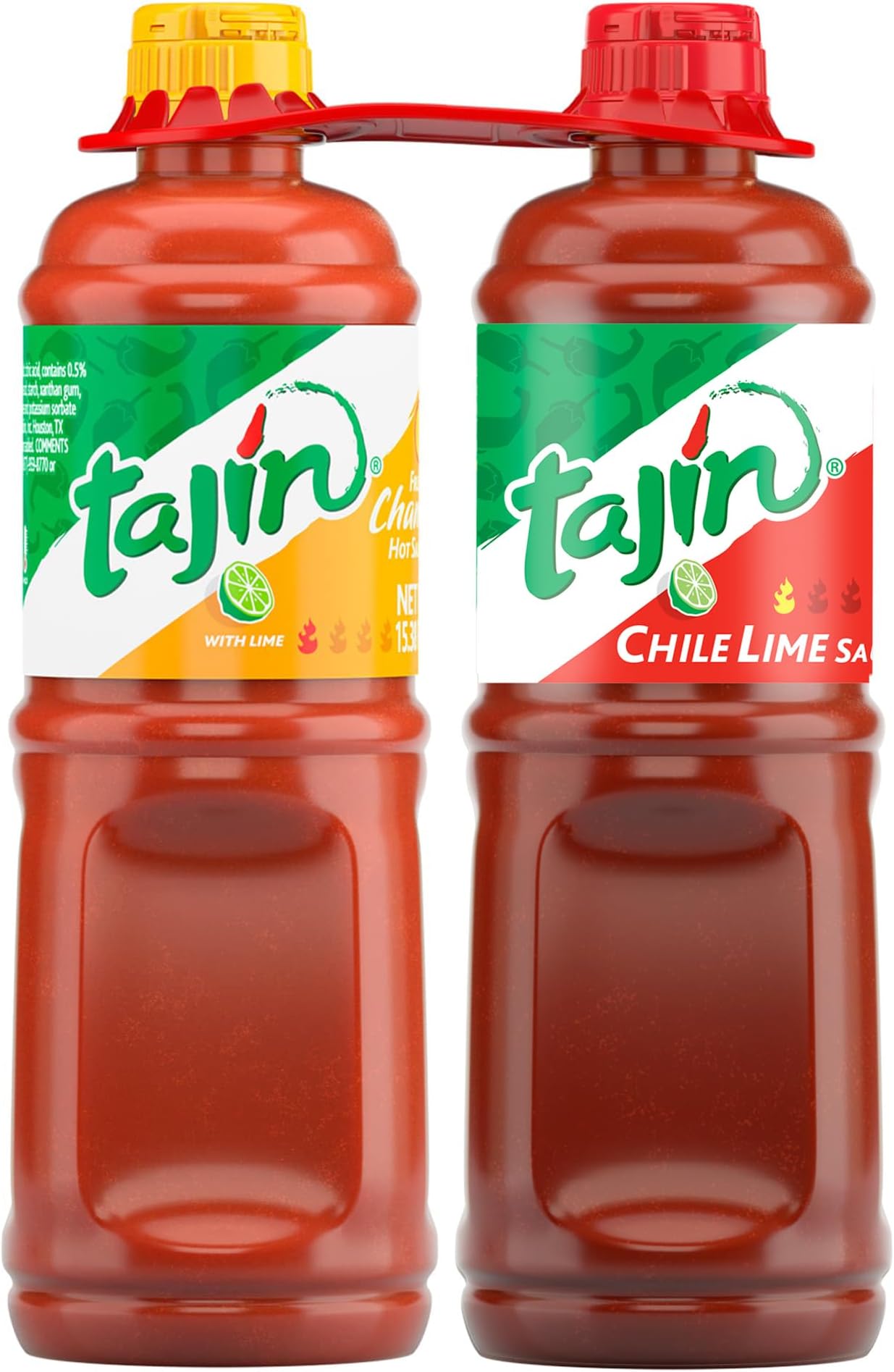 Tajin Fruity Chamoy Sauce 15.38oz and Chile Lime Sauce 15.38oz Bundle (Pack of 2)