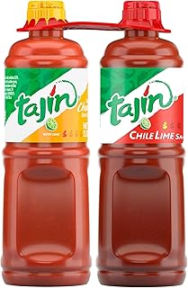 Tajin Fruity Chamoy Sauce 15.38oz and Chile Lime Sauce 15.38oz Bundle (Pack of 2)