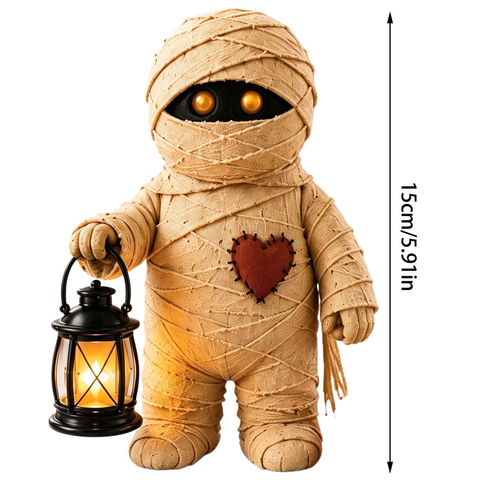 Halloweenowa statuetka upiorna rustykalna poziomowa taca statuetka ze