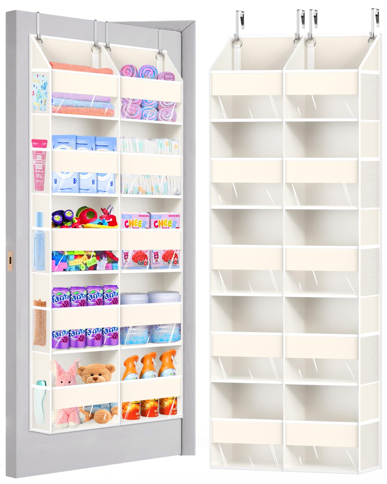 Rangement derrière la porte capacité 36kg avec 20 poches ultra robustes