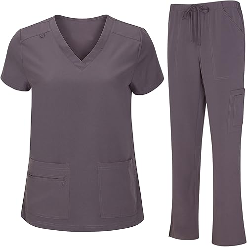 BaHoki Essentials Conjunto de ropa quirúrgica, cómodo y duradero, ideal para enfermeras y otros roles médicos, comodidad durante todo el día