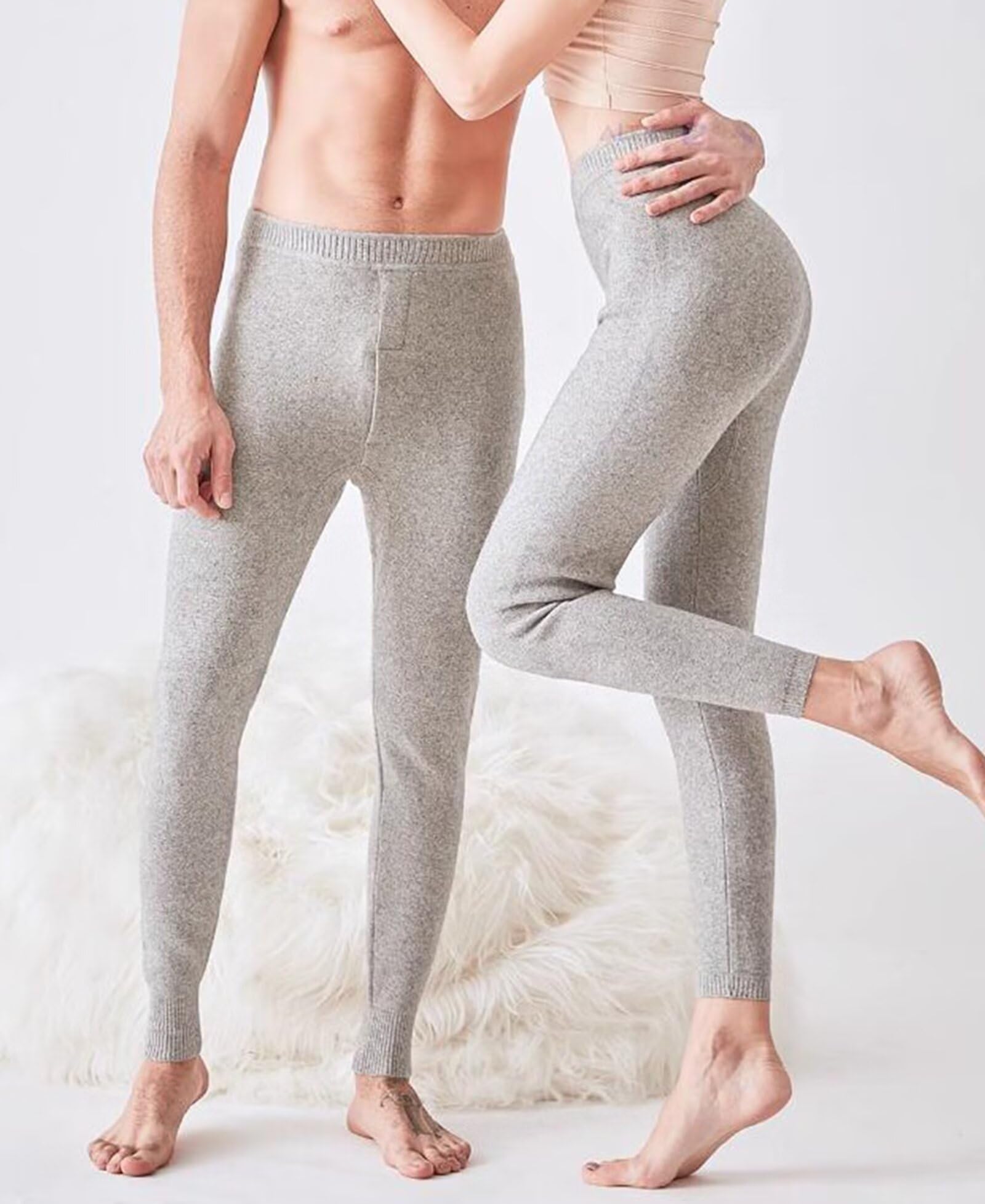 97.1% Cashmere Base Layer Bottom Pants Mens Womens Thermal Underwear Long Johns Thermal Leggings Trousers Unisex