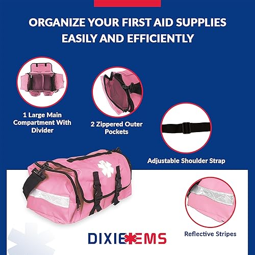 Miniatura 4 de Dixigear First Responder On Call - Bolsa de trauma con reflectores (rosa)
