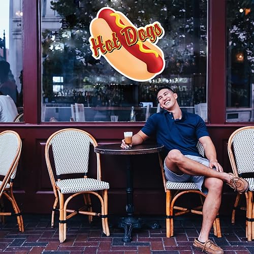 Miniatura 3 de Hotdogs Concession Restaurante Food Truck Adhesivo de vinilo troquelado de 10 pulgadas