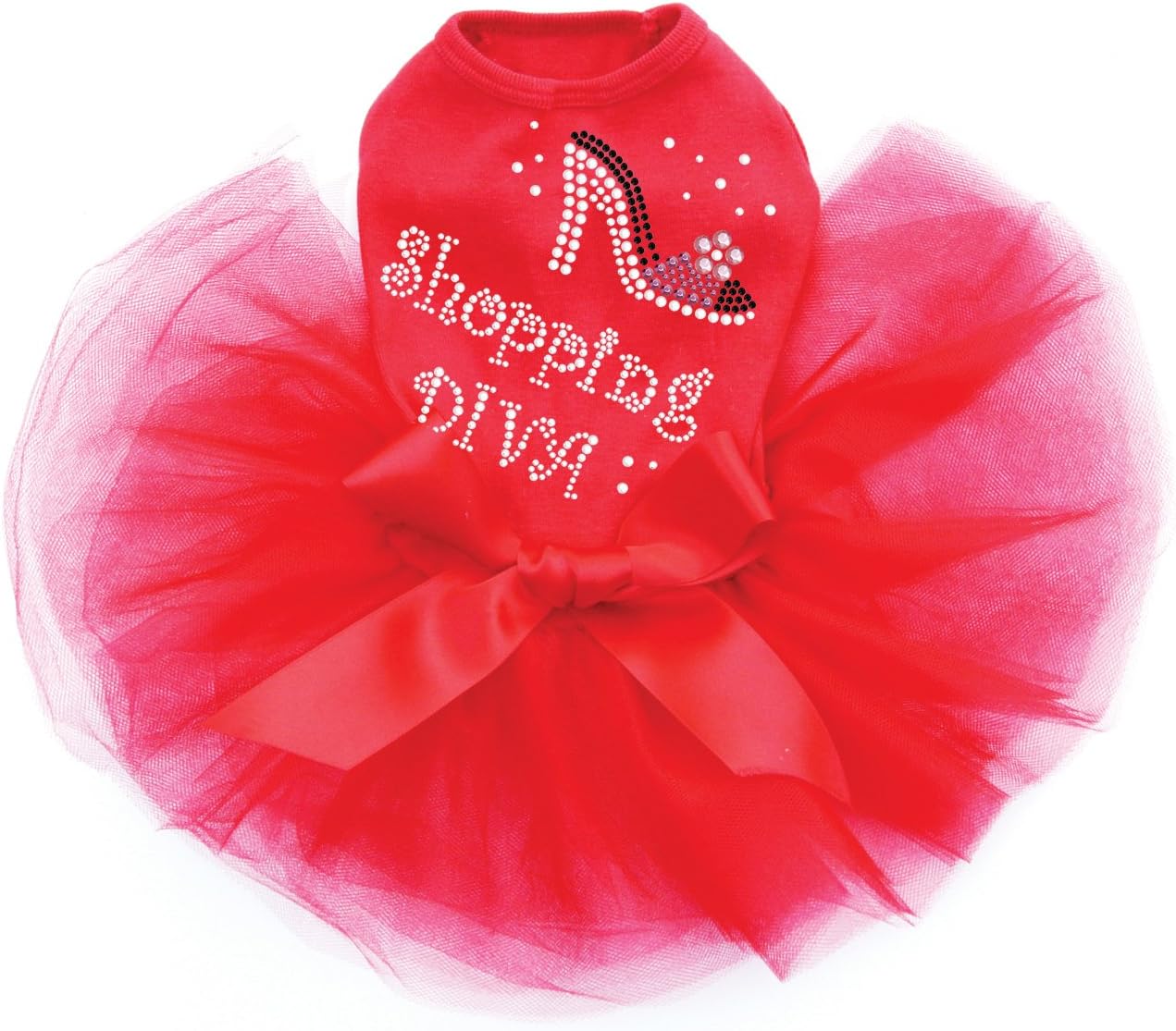 Shopping Diva - High Heel Shoe - Dog Tutu Dress, 4XL Red