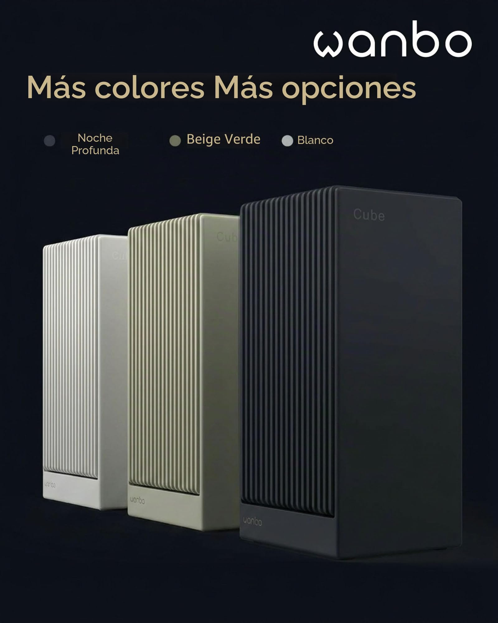 Wanbo Cube 2 Pro - Proyector Inteligente con Android TV y Enfoque automático ToF, Mini proyector portátil Compacto y Altavoz Bluetooth de 8 W, corrección Keystone, Cine en casa para Espacios pequeños