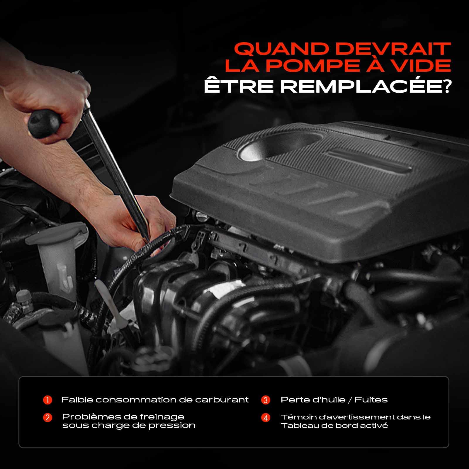 Frankberg pompe à vide Compatible avec C4 Coupé C4 Grand Picasso II DS3 SA M.i.n.i R56 M.i.n.i Cabriolet R57 207 WA WC 308 I 4A 4C Remplacer# 11667556919