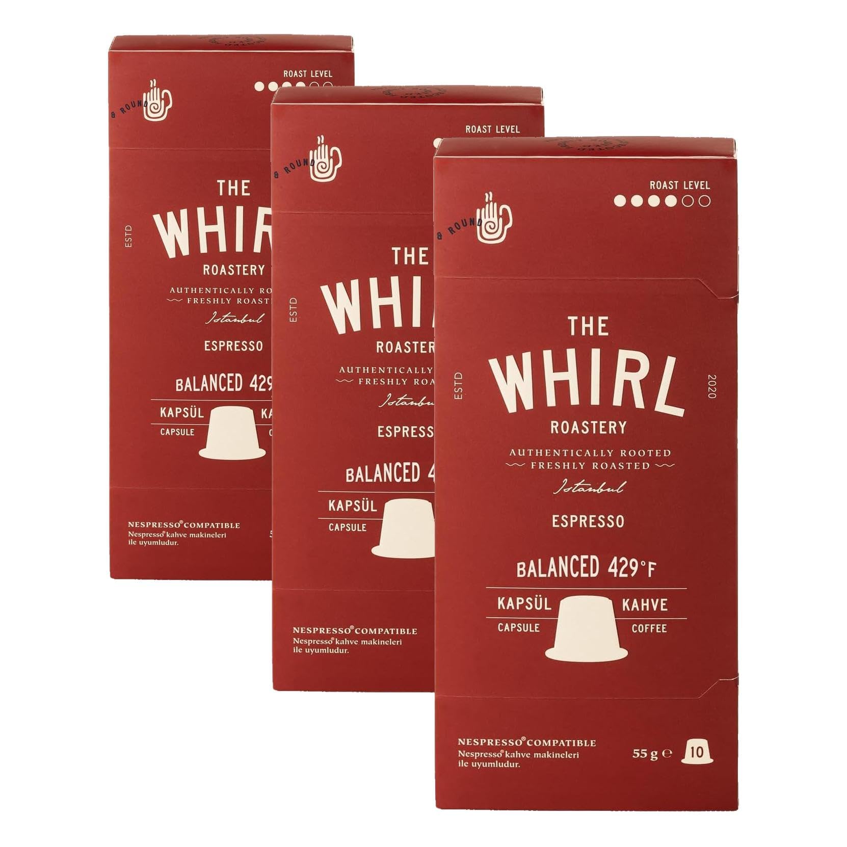 The WHIRL Espresso balanced Kapsül 55 G (3 paketi)