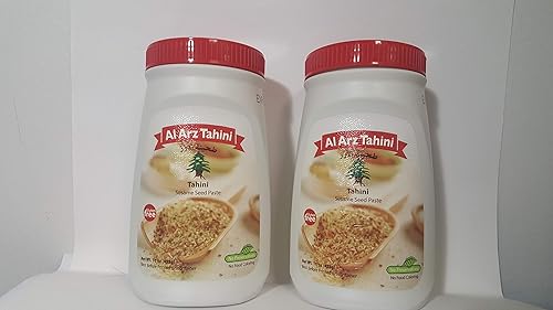 Al Arz 100% puro sésamo tahini (paquete de 2)