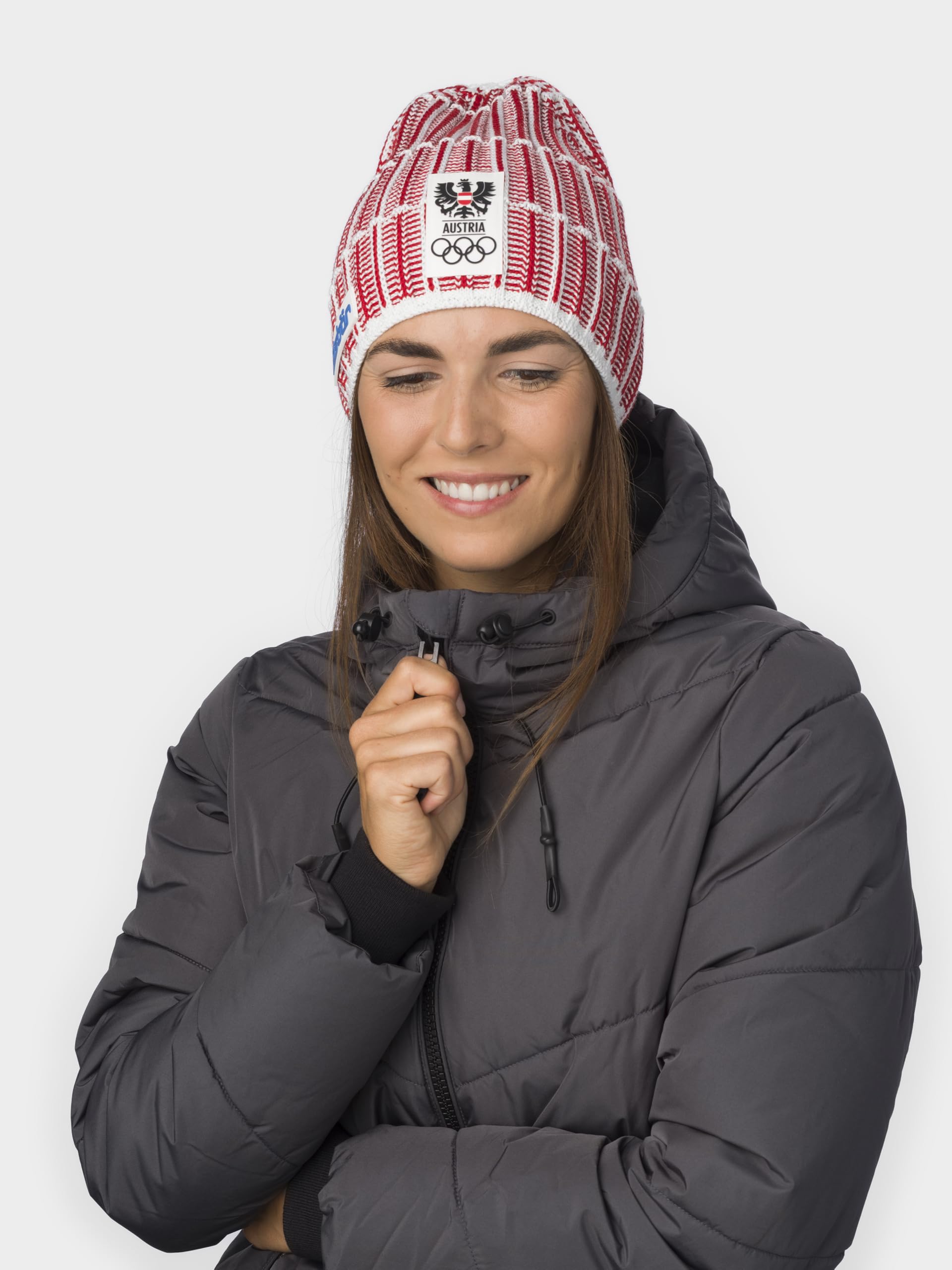 Eisbär Mütze Herren & Damen Milano Oversized - Offizieller Lieferant des Olympia Team Austria - Merino Strickmütze für Männer bequem kuschelig - Beanie atmungsaktiv thermoregulierend Wintermütze
