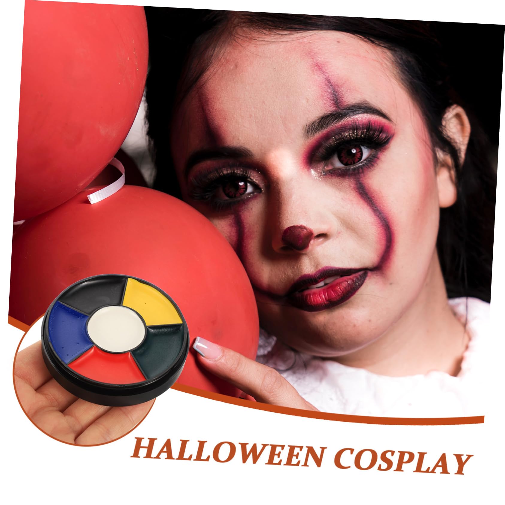 Gadpiparty 5 Pezzi Makeup Pigment Masquerade per Pittura Trucco Cosmetico per Halloween Facile da Rimuovere Vivaci per Festa e Cosplay