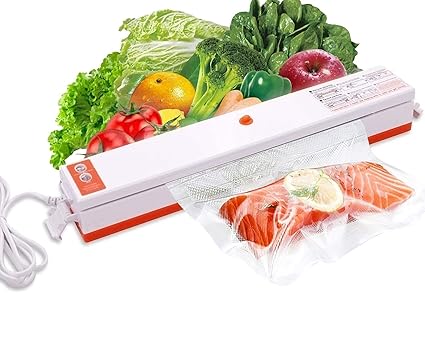 OCTOPUSPRIME Bags Sealing Automatic Electric Vacuum Food Sealer/Packing Machine Food-saving Packing, Vacuum Sealer Bags for Food Storage Included (Multi-color)
