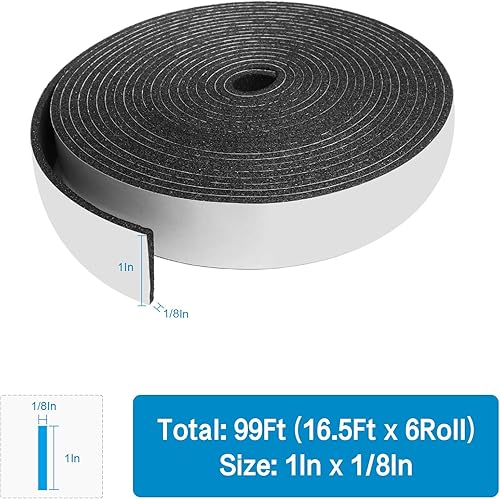 Miniatura 8 de Cinta aislante de espuma, burletes para puertas y ventanas, puerta corrediza, sello para puertas a prueba de sonido, burletes, burletes para aire
