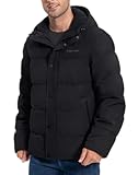 Mens Winter Coat Warm Winter Puffer Jacket Waterproof Thicken Insulated Windproof Hooded Down Quilted Coat