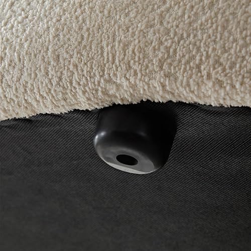 Miniatura 9 de Sofá curvo de gran tamaño de 135.4 pulgadas, moderno y minimalista cómodo, sofá modular de lujo tapizado Boucle, sofás modulares de 6 plazas para