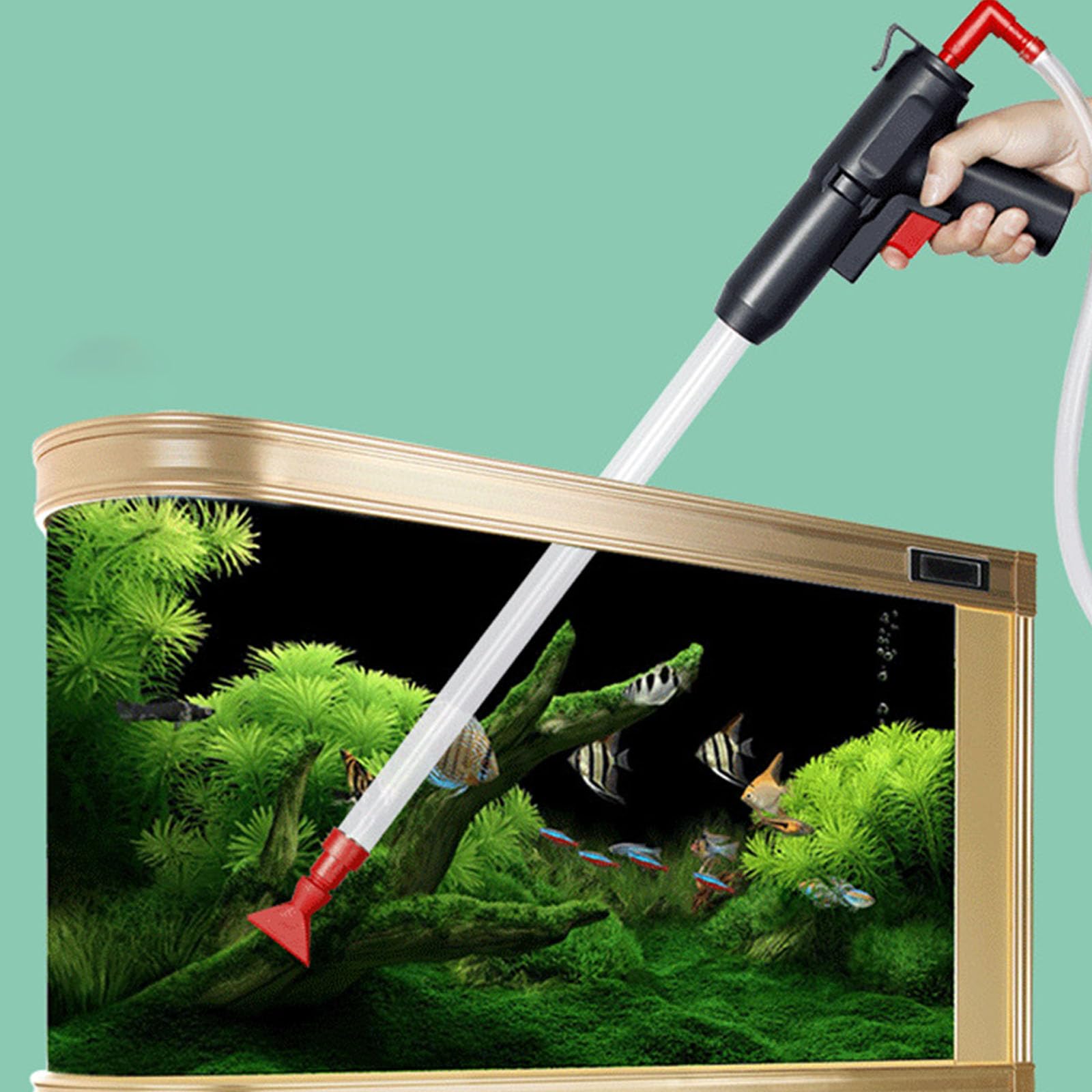 Herramienta de limpieza de gravas para acuarios de cambio de agua, para mantenimiento de arena y control de circulación de agua, multifuncional para circulación de acuarios