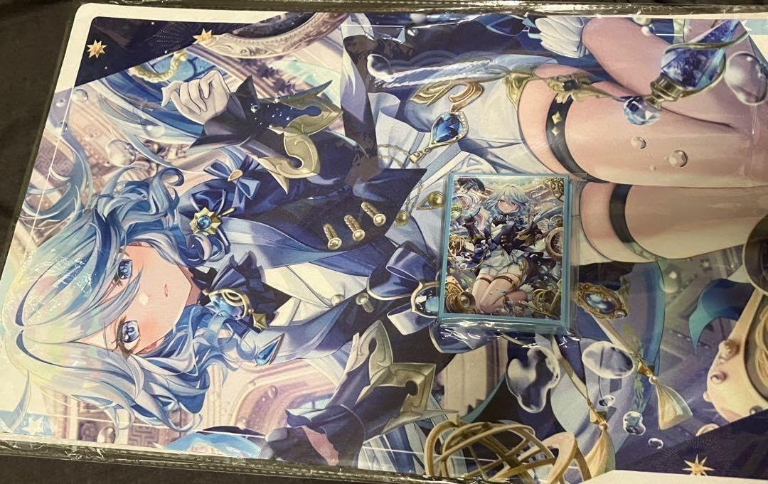 ミッドナイトブルー原神水中フリーナスリーブプレイマット