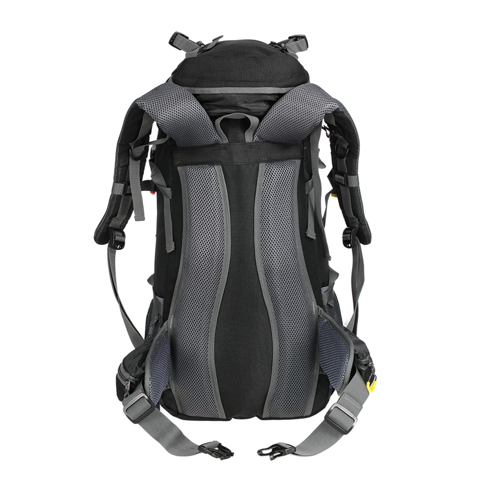 50L Wasserabweisender Kletterrucksack für Camping, mit Regenschutz, Unisex, Schwarz, 60 X 30 X 20 Cm
