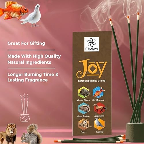 Miniatura 6 de Manifestation - Paquete variado de varillas de incienso, 6 aromas naturales para abundancia, amor, suerte, paz y energía, incluye atraer dinero,