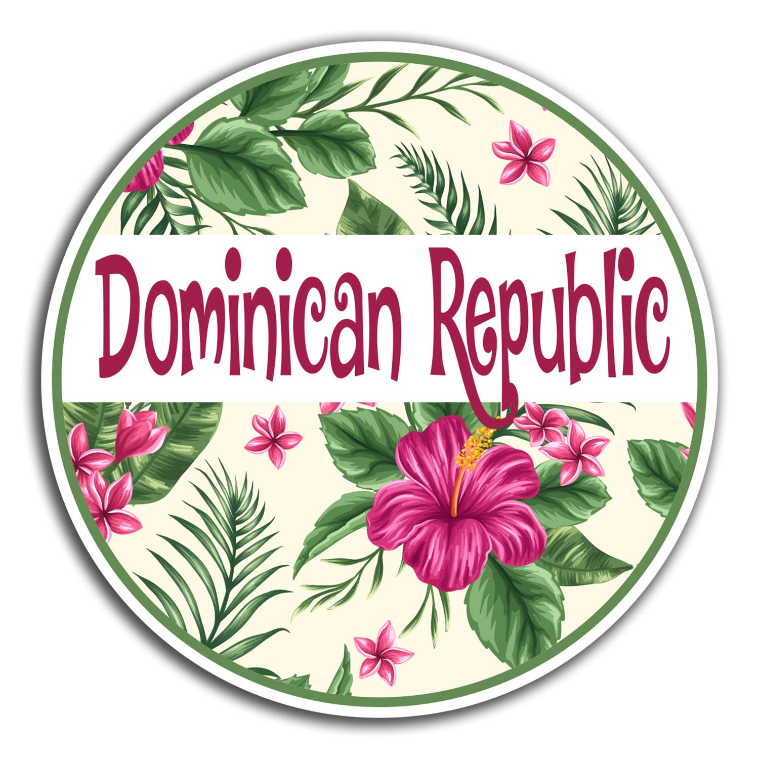 2 x 10cm Dominican Republic Vinyl Stickers - Fun Sticker Laptop Luggage #32794 (10cm Wide)