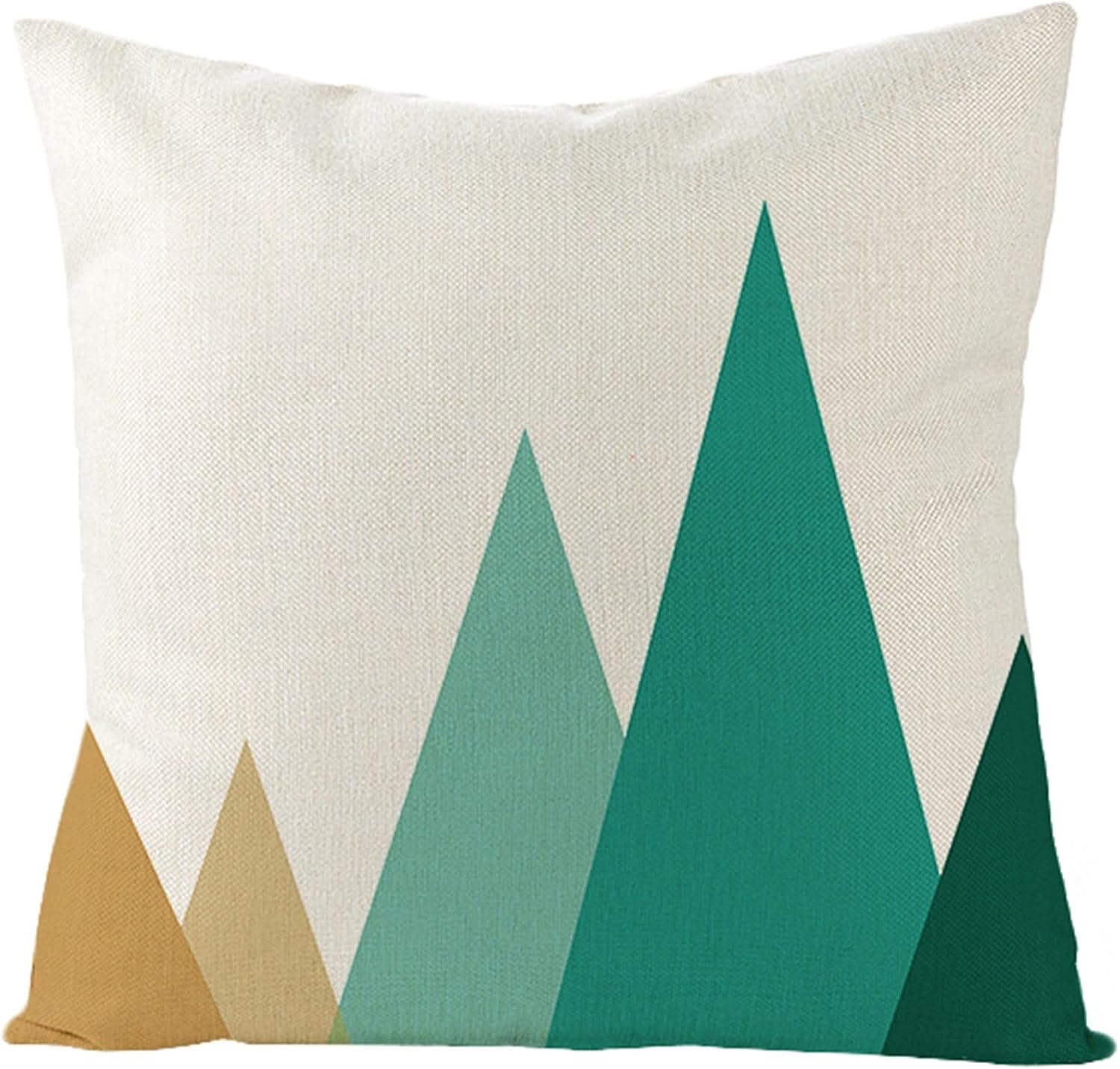 Cinnanal Couch Pillow Covers Cotton Cushion Outdoor Patio Triangle Mountain Pattern