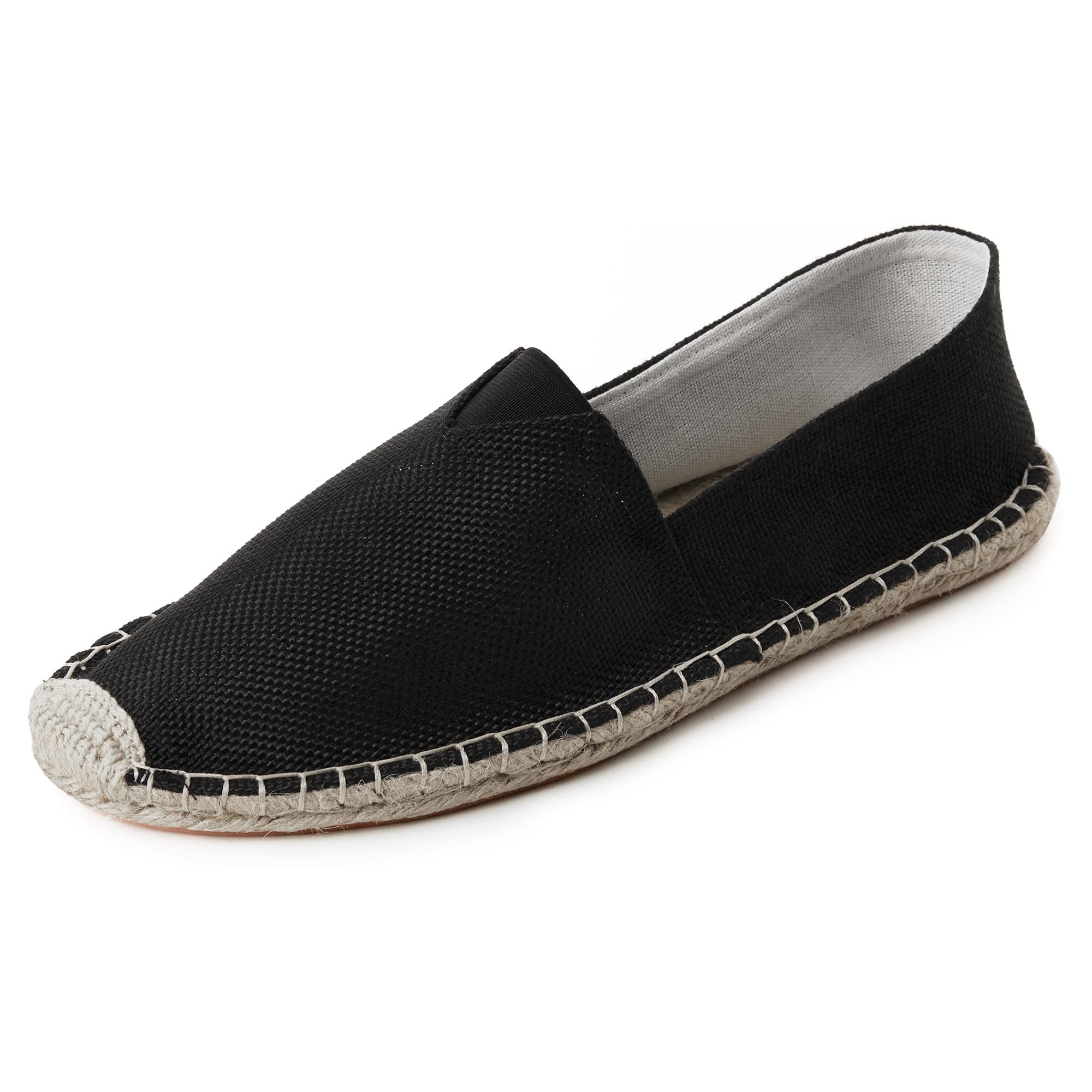 HYVEKOKA Espadrilles for Men with Flat Slip-on Fashion Casual Classic Canvas