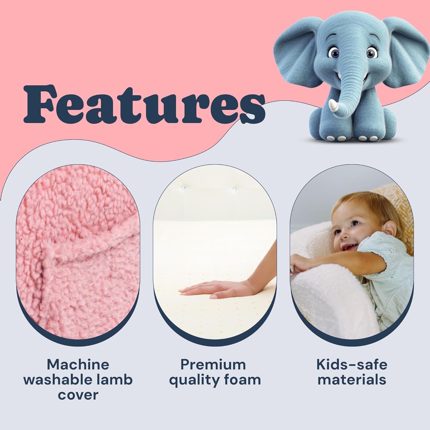 TODALE Sofa Bed - Convertible Chair to Toddler Bed, 2-in-1 Toddler Chair Foldable Lounger for Kids Bedroom Furniture, Mini Kids Couch, Boy, Girl, Grey