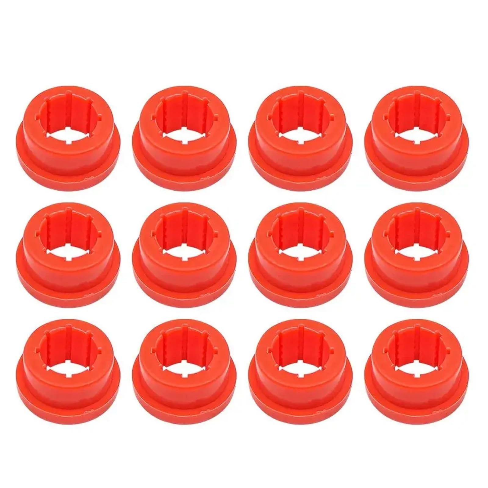 DGHBNP Bushings Fit For Skunk2 EK EG Rear Lower Control Arms Camber Kits 12Pcs Red/Black Car Bushings Bushing Kit(12Pcs Red)