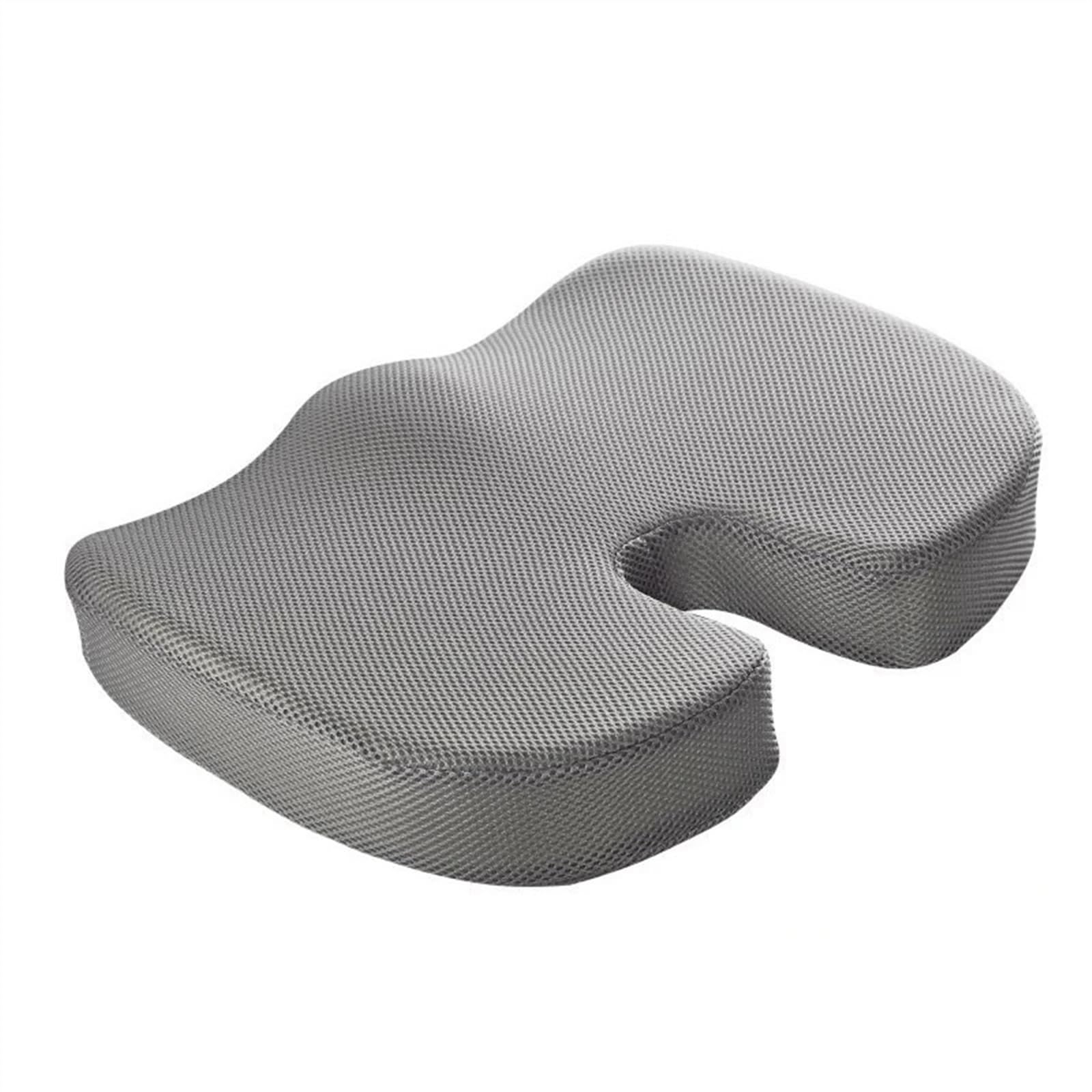 Cojín para coxis Cojín ortopédico para asiento de hemorroides, cojín de rebote para coche, silla de oficina, soporte Lumbar, almohada transpirable para aliviar el dolor Cojín de Asiento(Color:Mesh Gra