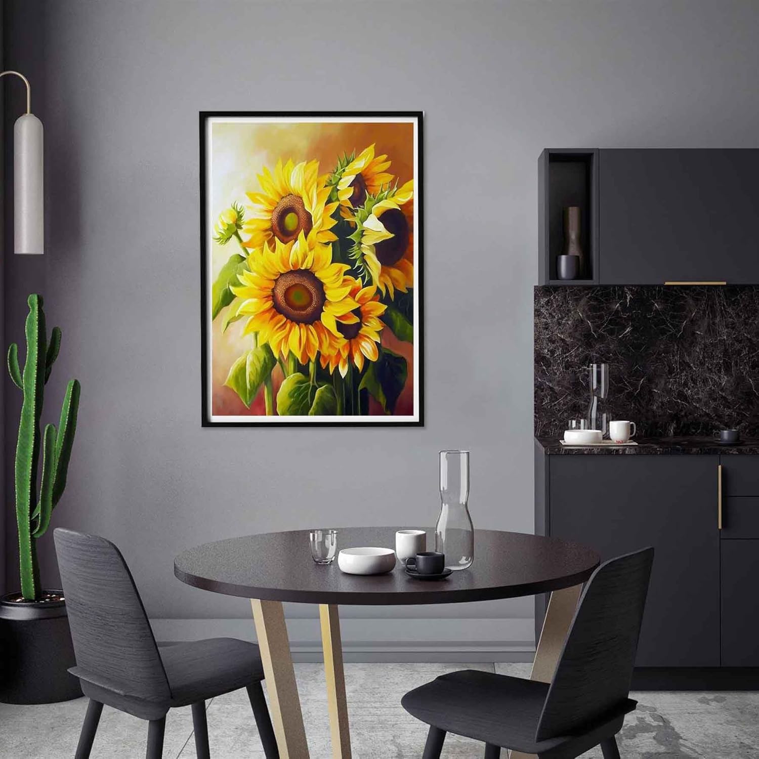DIY 5D Pintura De Diamantes Ramo Rojo Flores Bordado De Diamantes De Imitación Taladro Completo Imágenes De Gemas Arte De Pared Artesanal Y Decoración Del Hogar Yeacher Estándar | Bodega Aurrera En