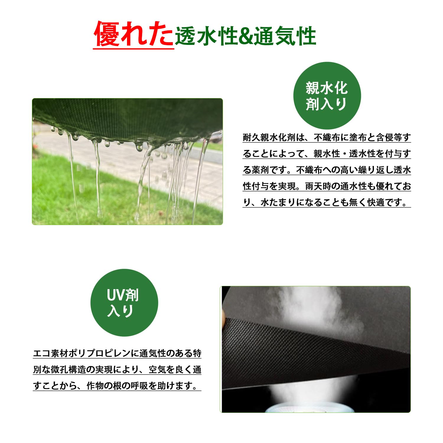 Amazon | Sunyedaa 【改良版】防草シート 除草シート ぼうそう