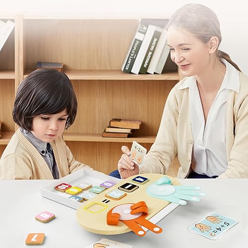 Miniatura 5 de TOP BRIGHT Juguete de matemáticas con números de dedo, juguetes Montessori para contar matemáticas para niños pequeños, juguetes de bloques de