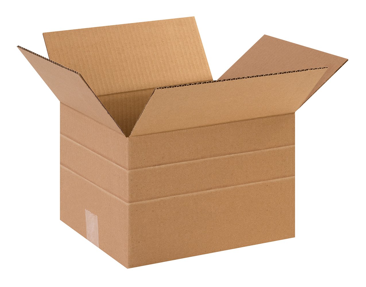 BOX USA Multi-Depth Shipping Boxes Medium 12"L x 10"W x 8"H 25-Pack - Corrugated Cardboard Box for Moving, Mailing, Packing, Packaging and Storage