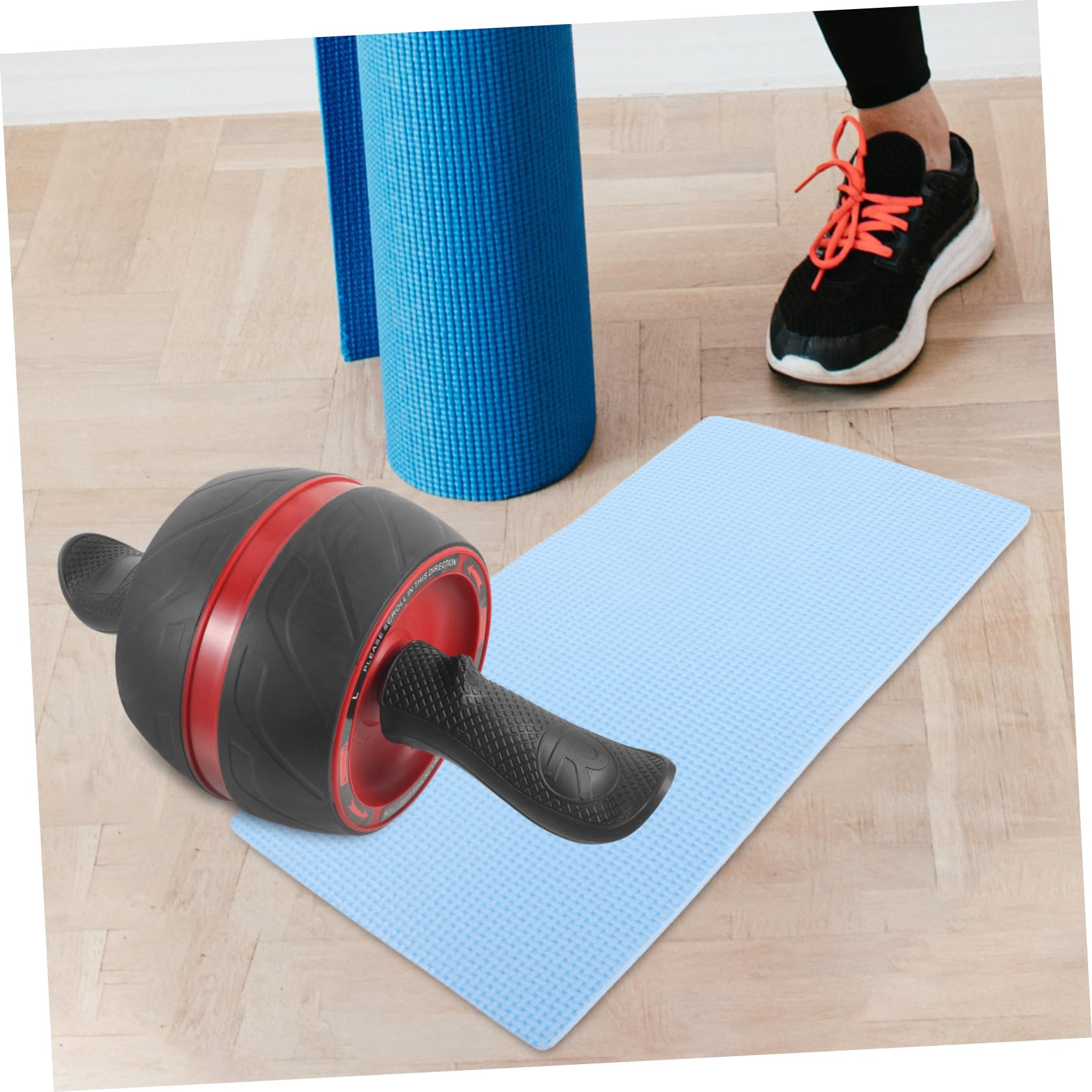 UKCOCO Rueda De Abdominales Equipo Amperio Gimnasia Ruedas Hogar Ejercicio Espuma Saludable Rueda De Rodillo Abdominal Máquina De Rodillos Abdominales Púrpura Abs
