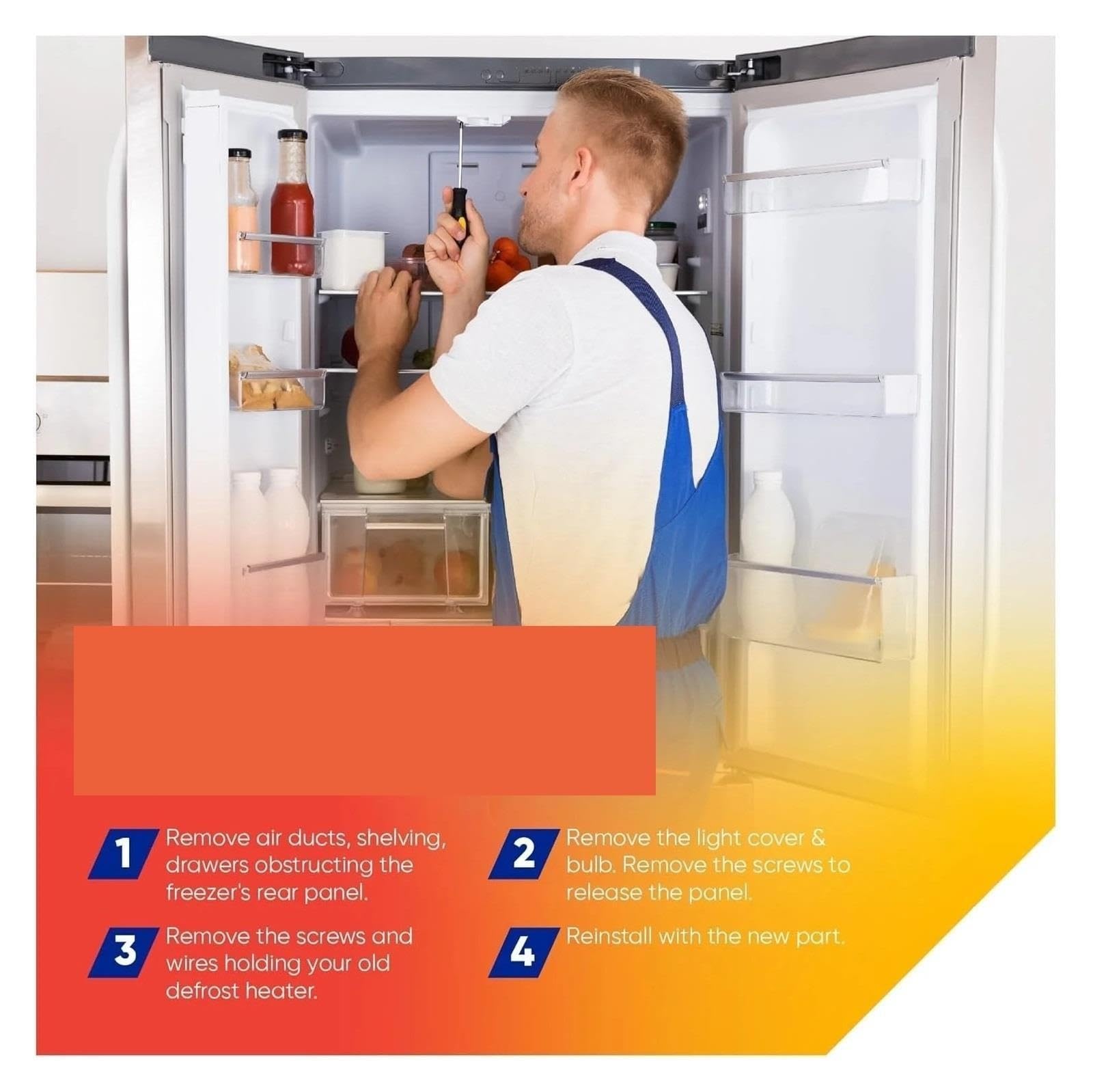 Termostato De Descongelación for Refrigerador, Compatible Con Kenmore, Compatible Con Point, Refrigeradores Con Calentador De Descongelación WR51X10055, Replas AP3183311 914088 AH303781 EA303781