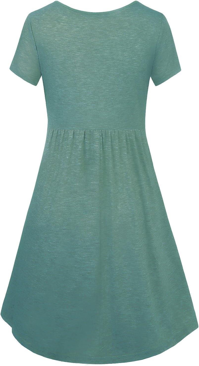 Quinee Women's Floral Short Sleeve Summer Maternity Nursing Breastfeeding Dress - Image 3