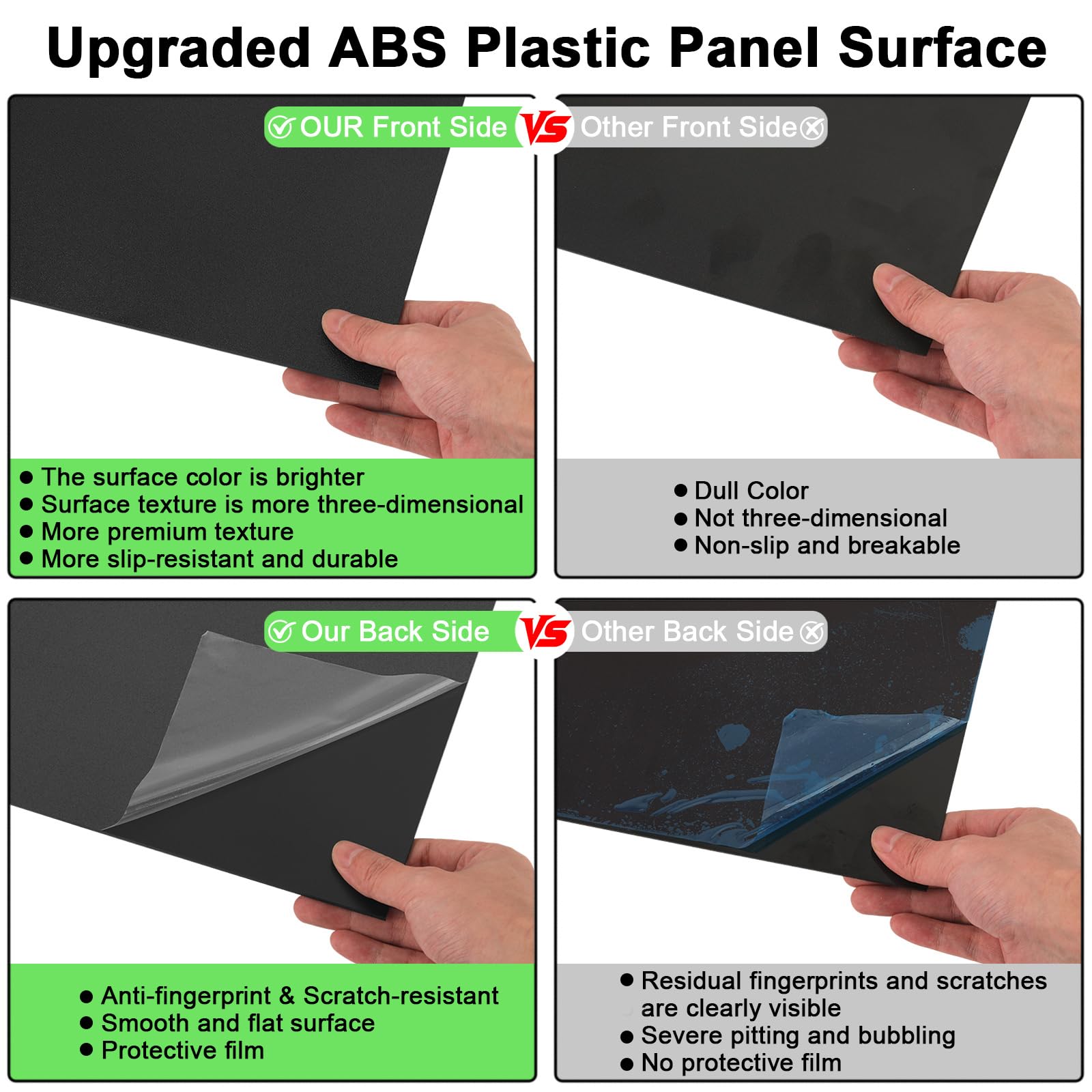 Black ABS Plastic Sheets - Upgrade Your Projects -3